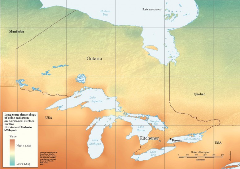 Ontario-solar-map