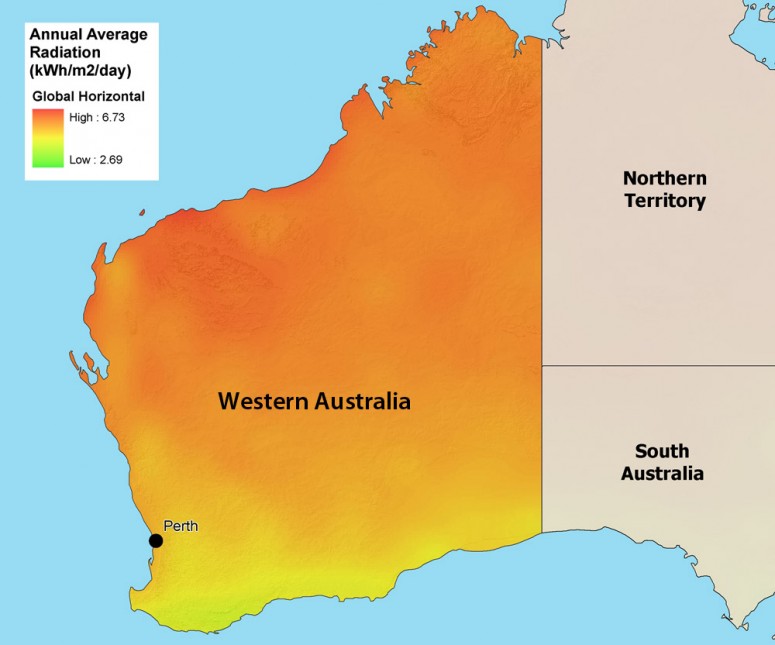 Western-Australia-solar-map